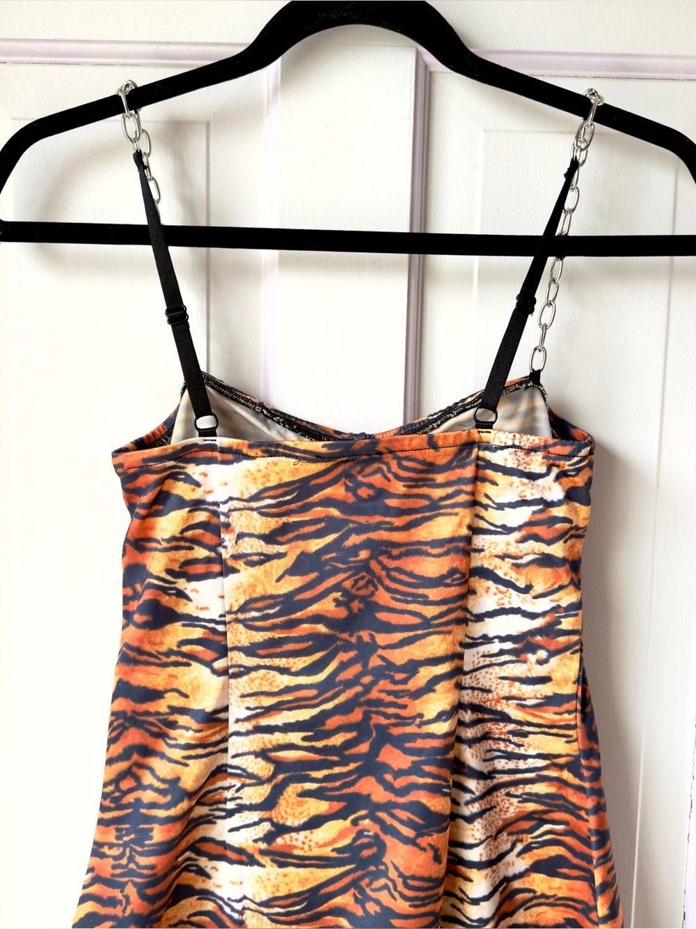 Dolls Kill Animal Print Satin Slip Dress Size Small - Picture 5 of 7